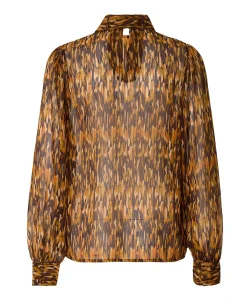 Dames blouse bruin