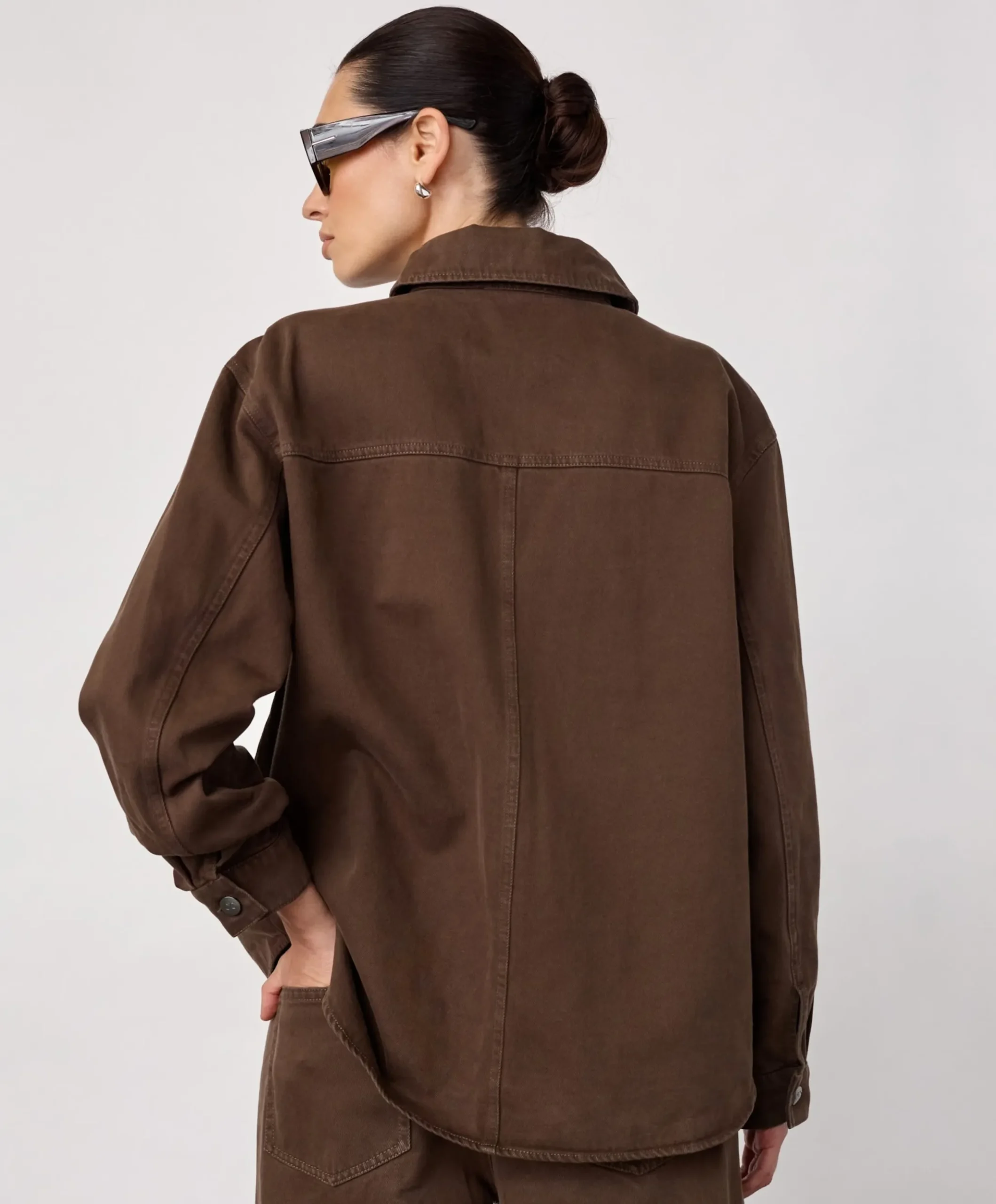 Dames blouse bruin