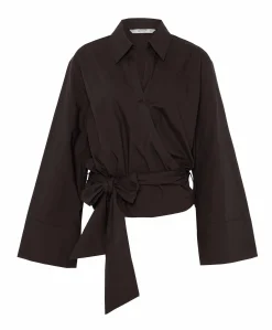 Dames blouse bruin