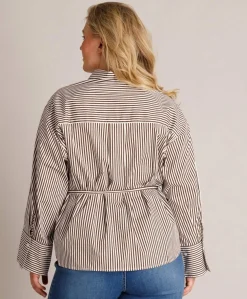 Dames blouse bruin