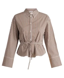 Dames blouse bruin