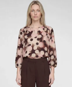 Dames blouse bruin