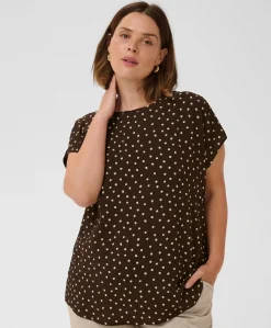 Dames blouse bruin