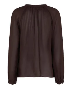 Dames blouse bruin
