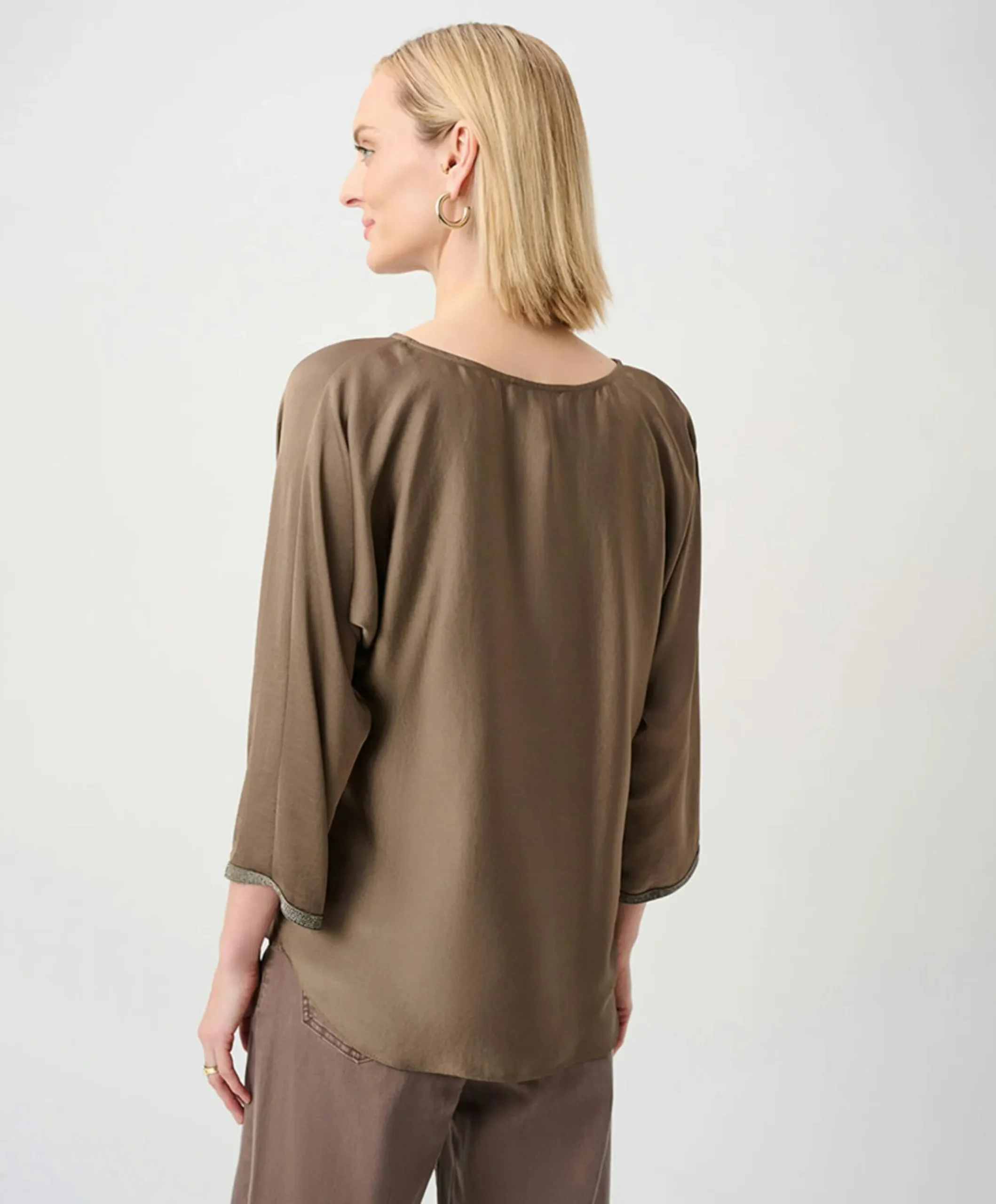 Dames blouse bruin