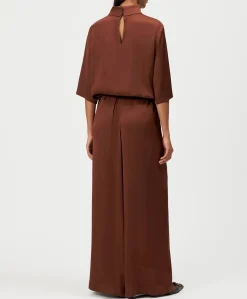 Dames blouse bruin
