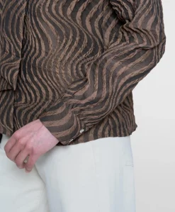 Dames blouse bruin