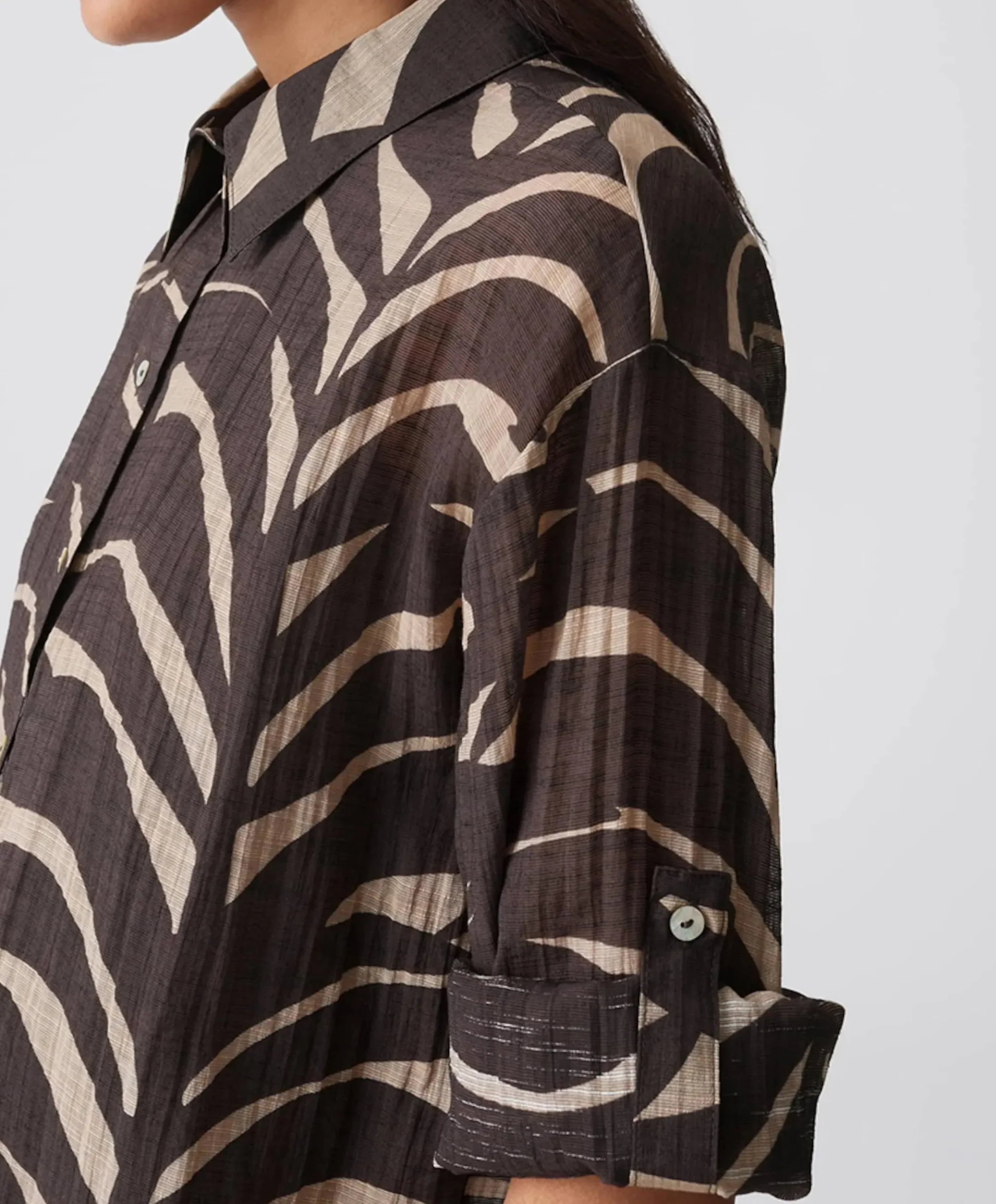Dames blouse bruin