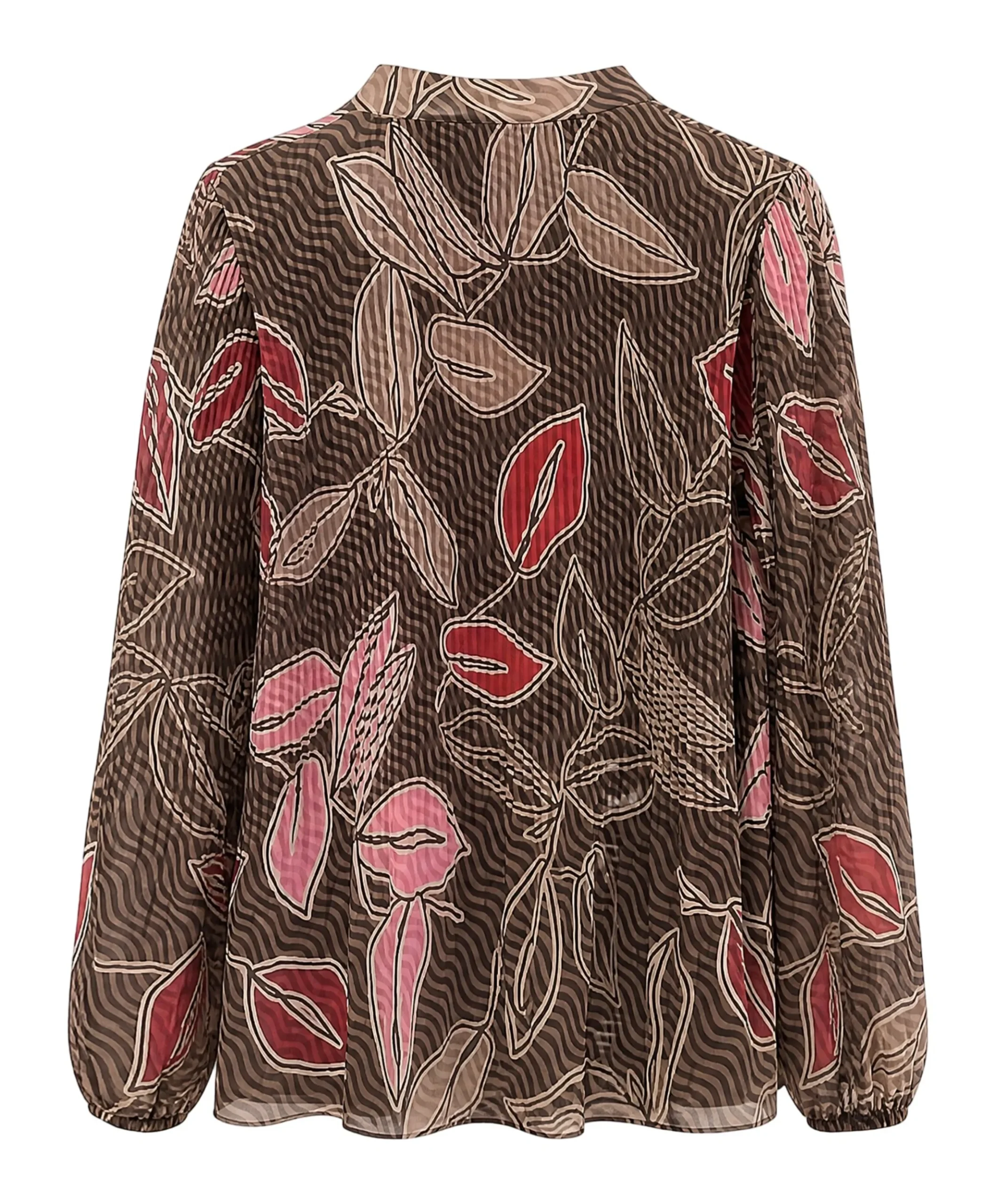 Dames blouse bruin