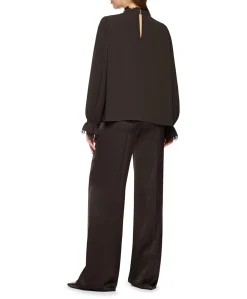Dames blouse bruin