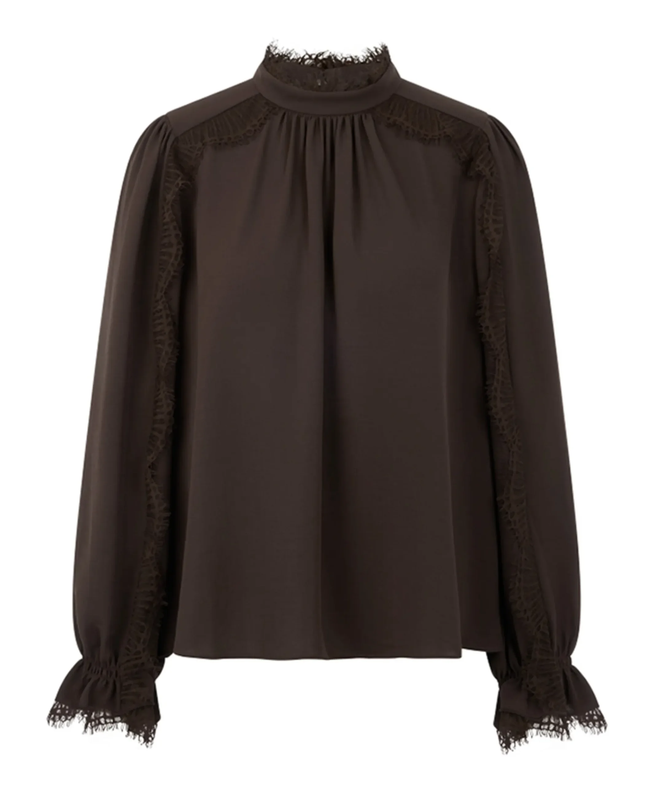 Dames blouse bruin