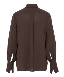 Dames blouse bruin