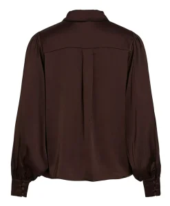 Dames blouse bruin