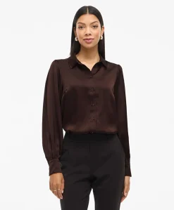 Dames blouse bruin