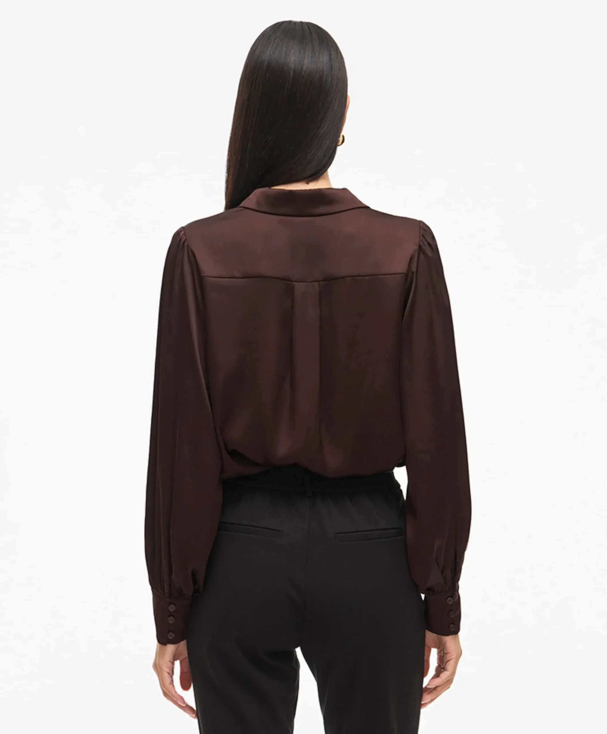 Dames blouse bruin