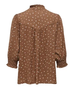Dames blouse bruin