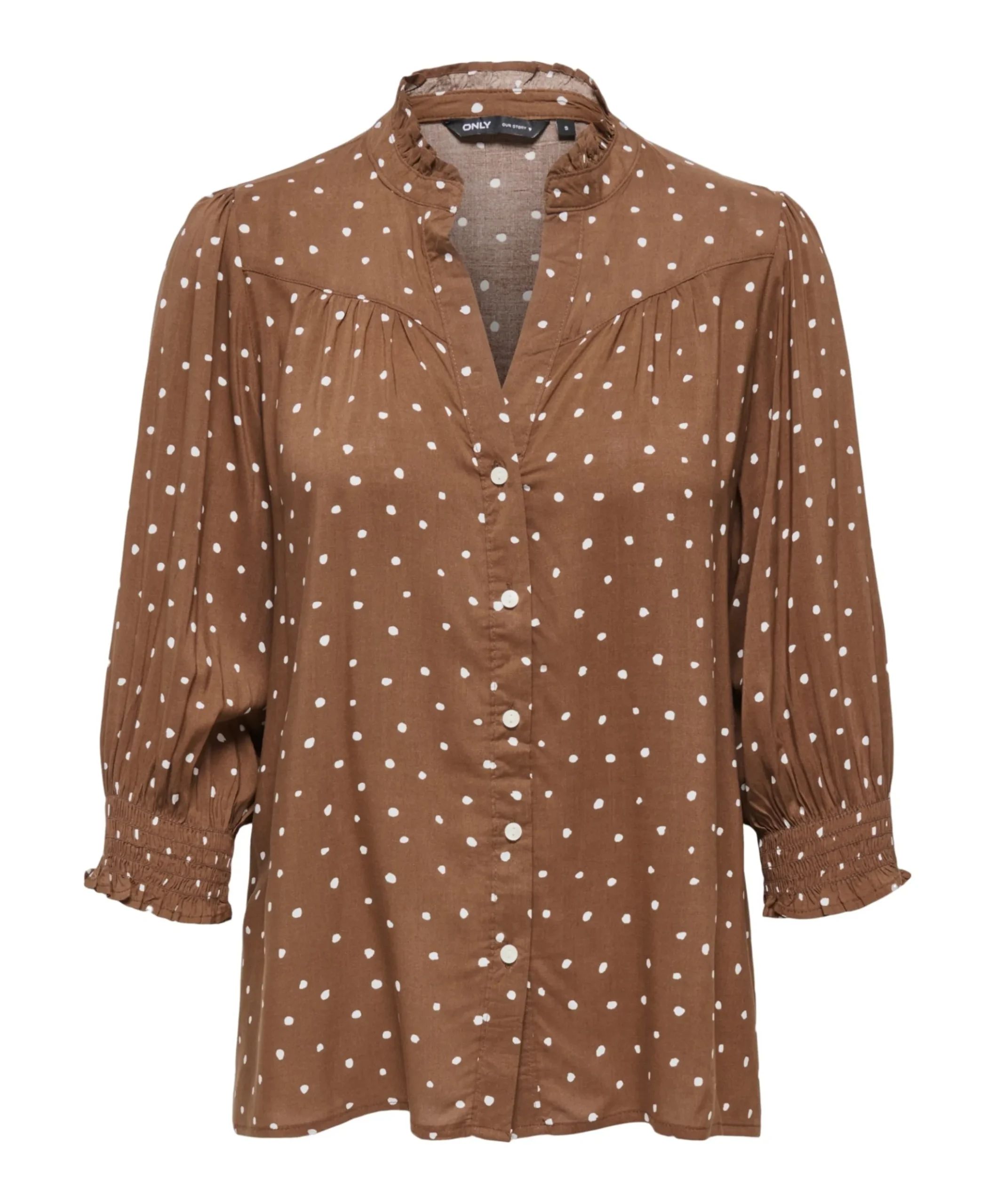 Dames blouse bruin