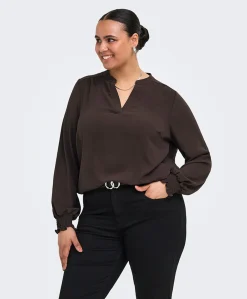 Dames blouse bruin