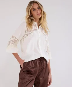 Dames blouse ecru