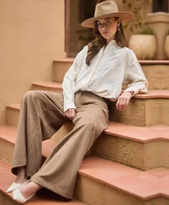 Dames blouse ecru