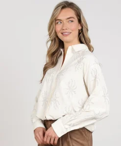 Dames blouse ecru