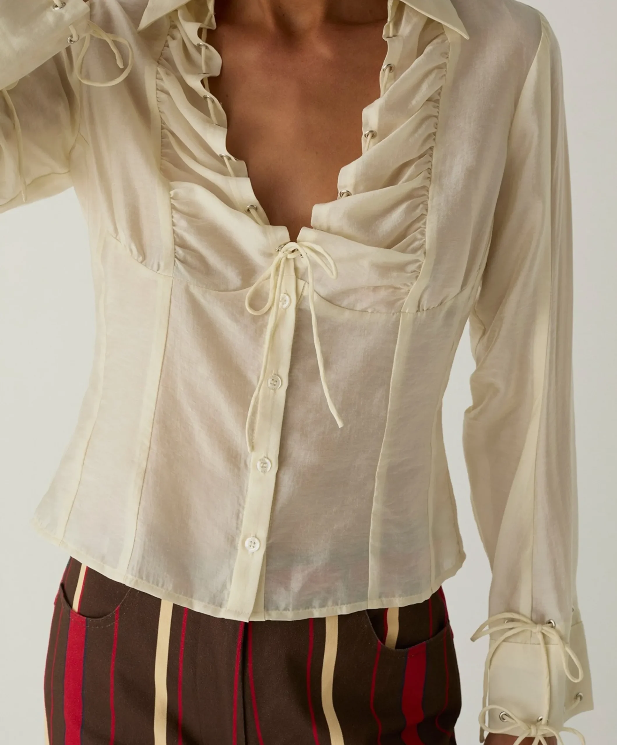 Dames blouse ecru