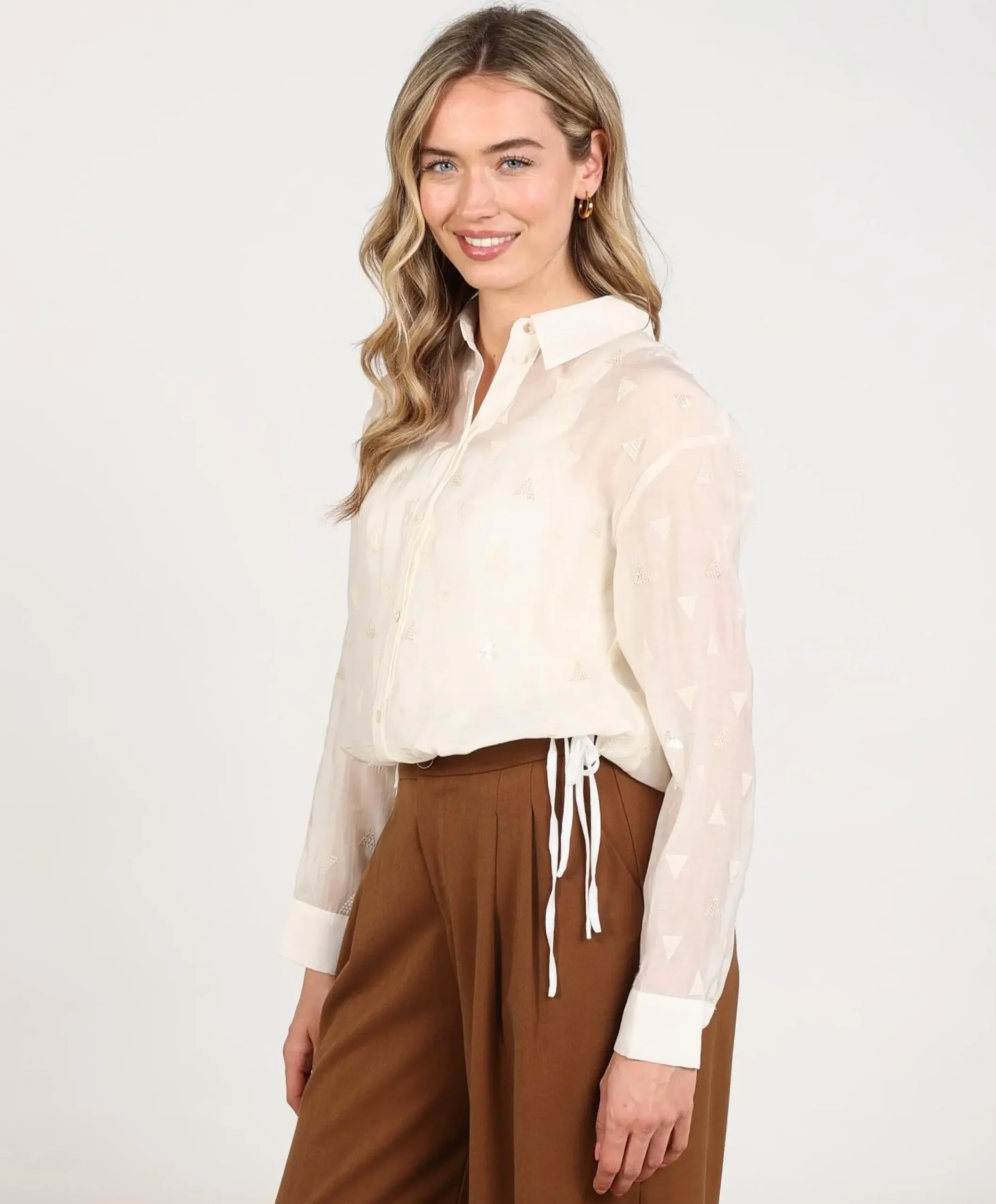 Dames blouse ecru