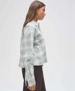 Dames blouse grijs