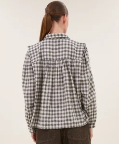 Dames blouse grijs