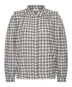 Dames blouse grijs