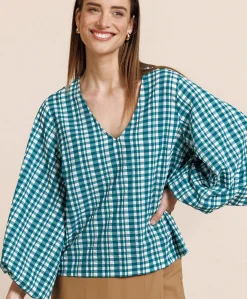Dames blouse groen