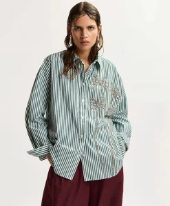 Dames blouse groen
