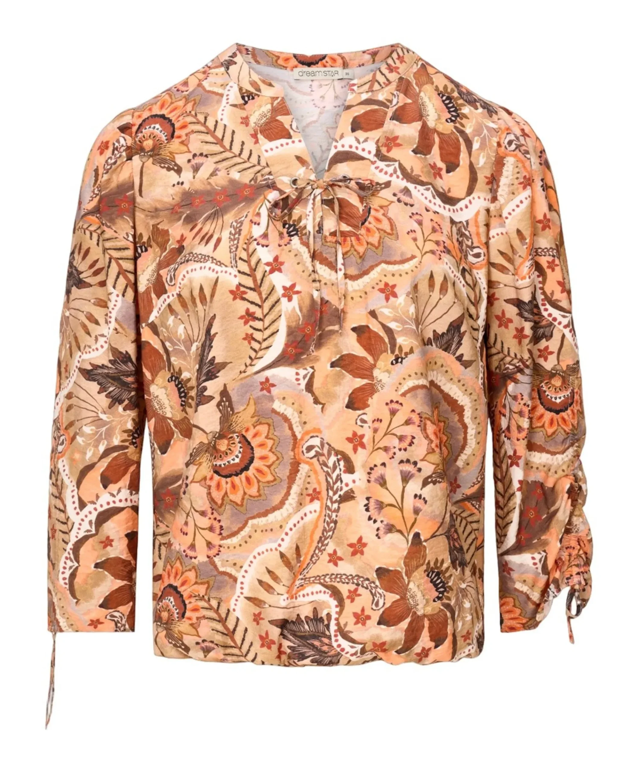 Dames blouse oranje
