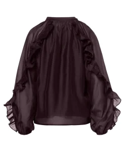 Dames blouse paars