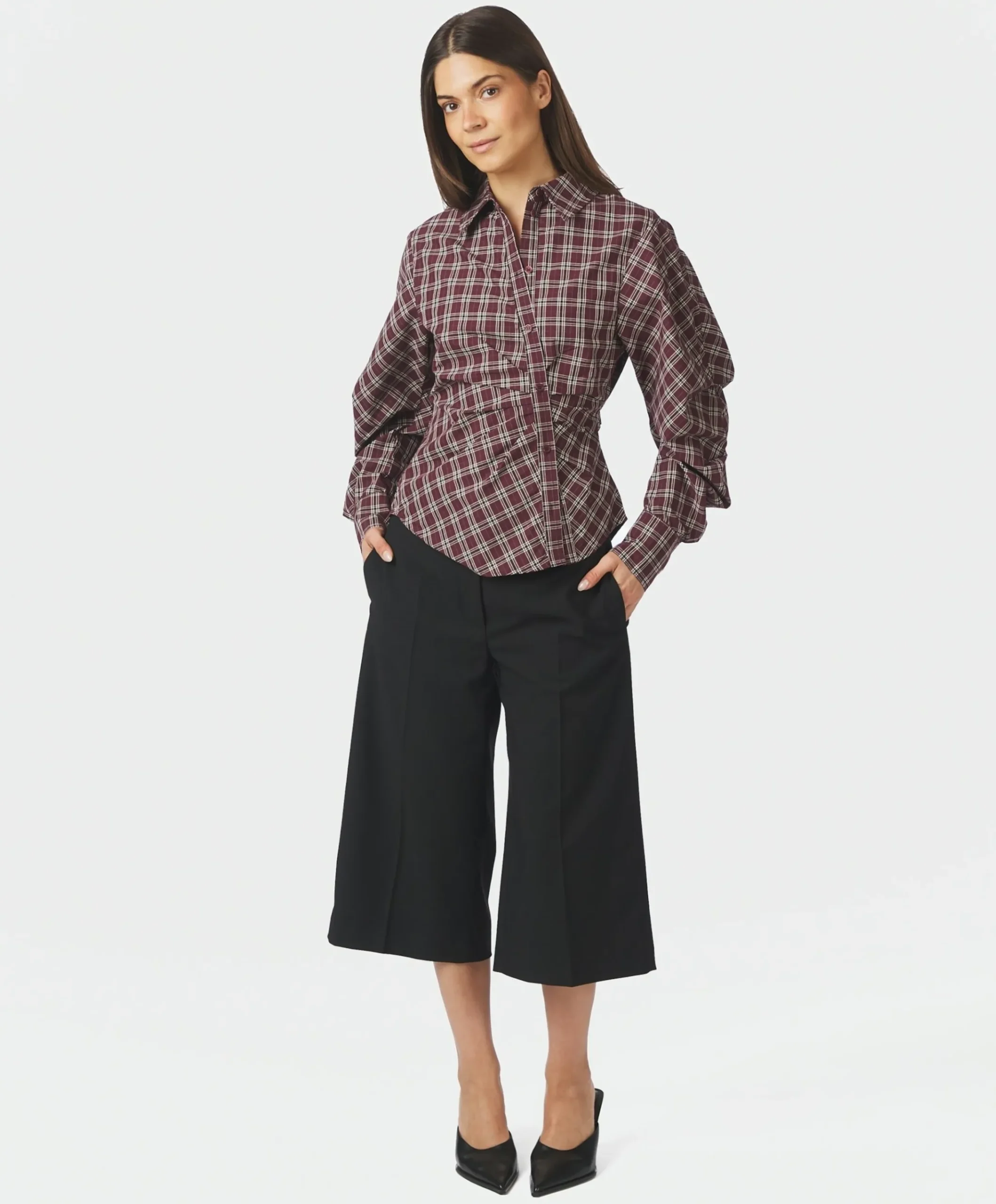 Dames blouse paars