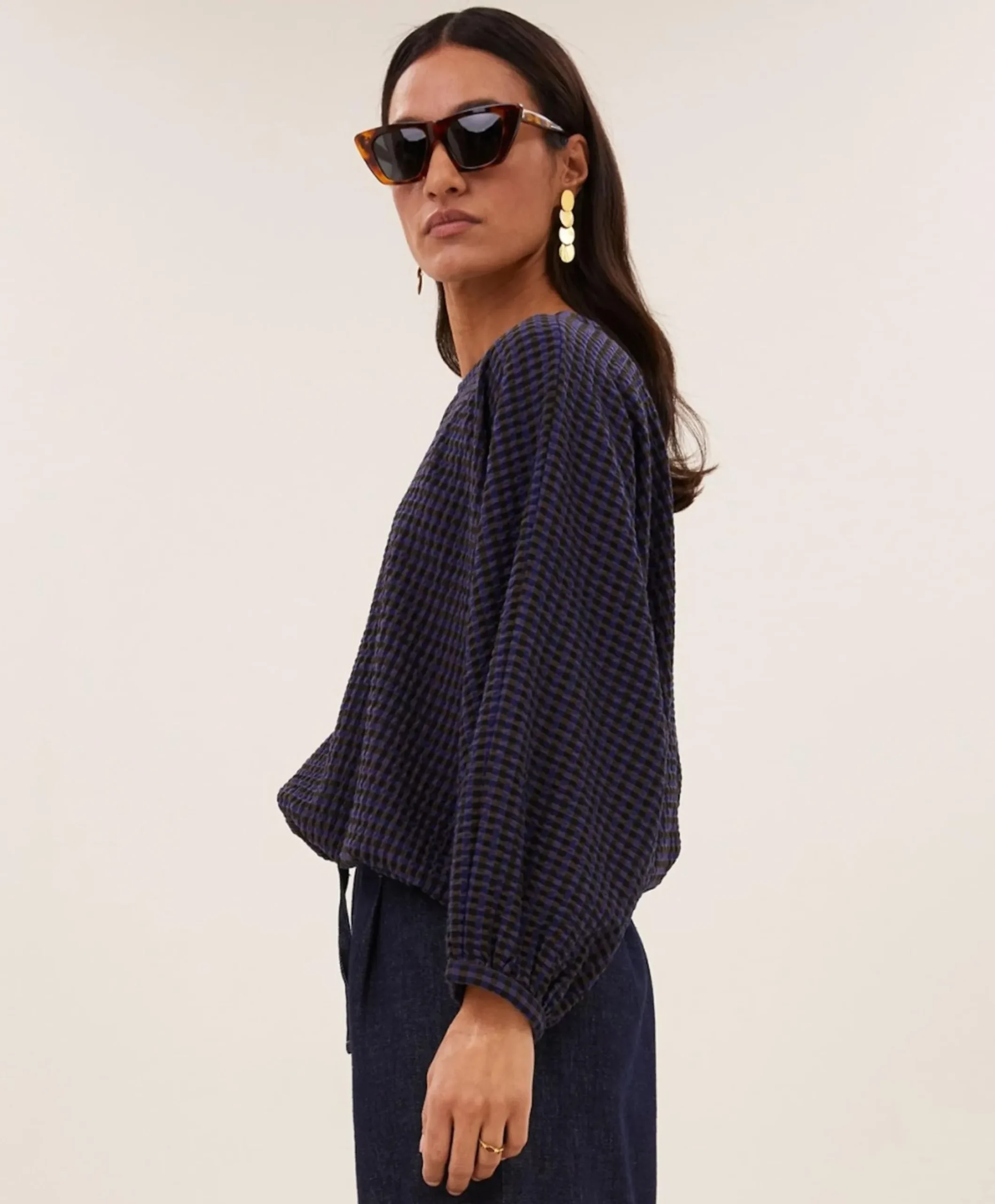 Dames blouse paars