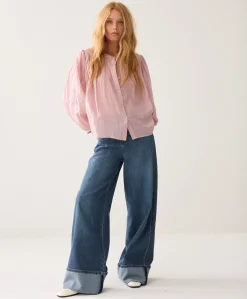 Dames blouse roze