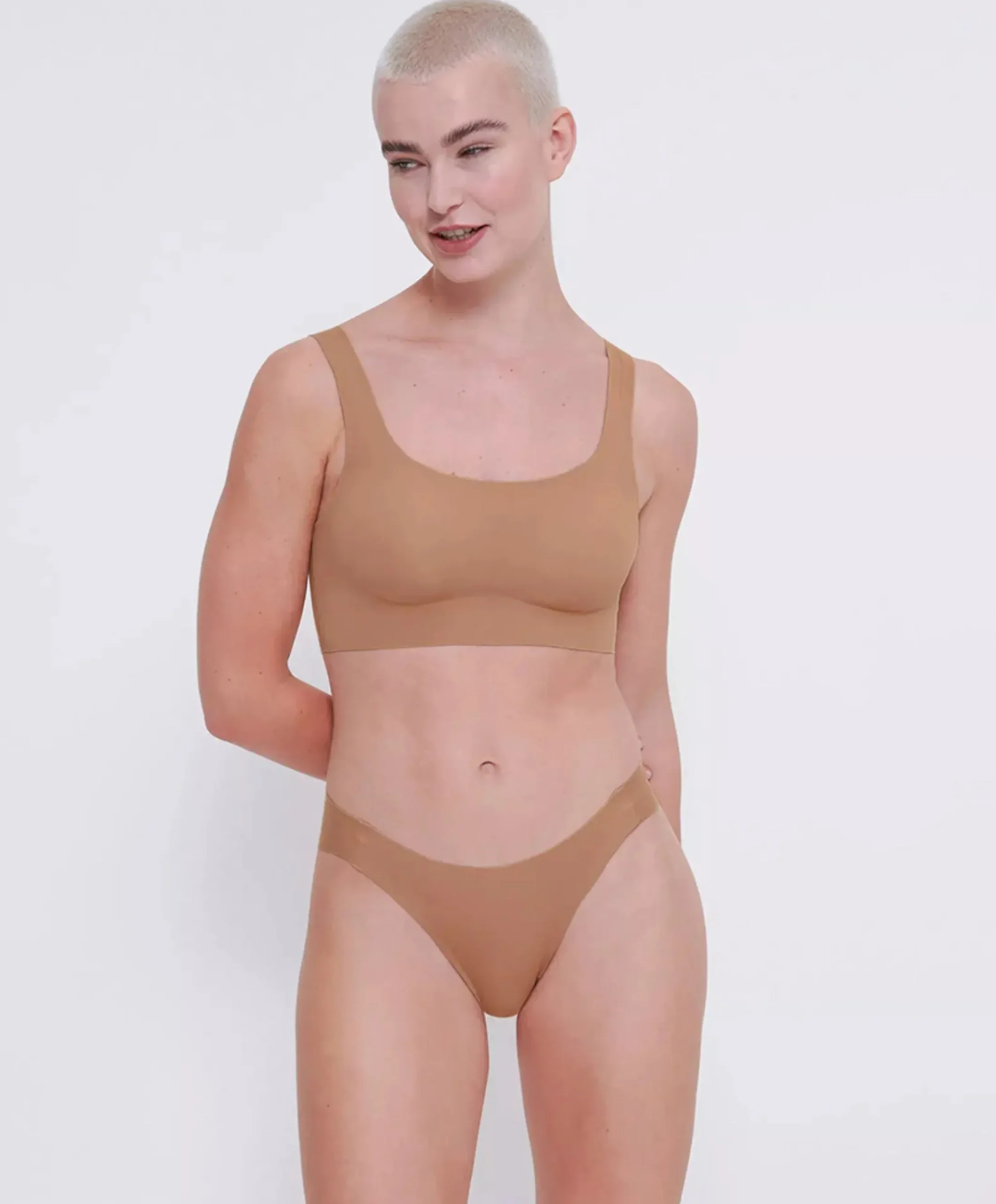 Dames bralette beige