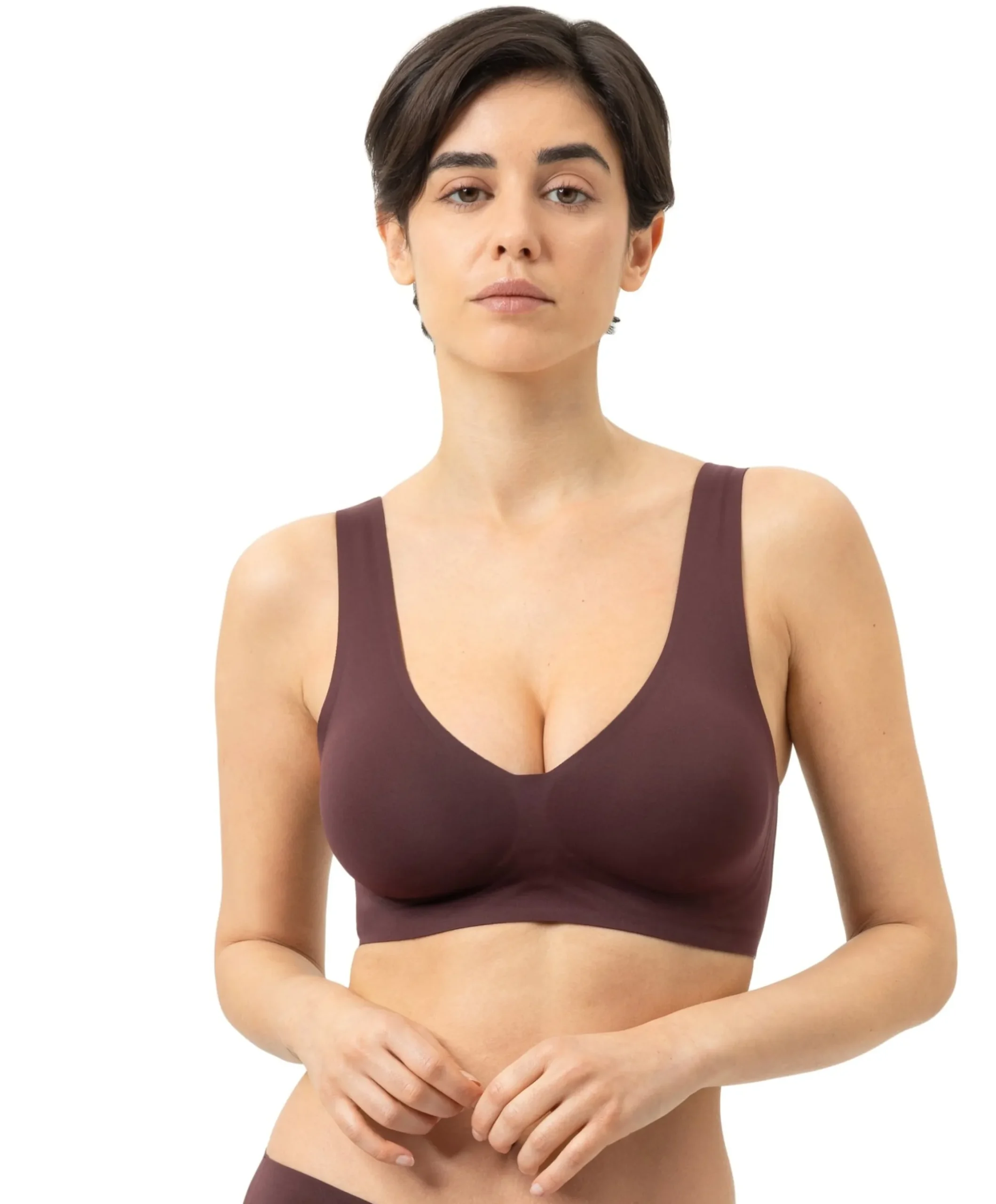 Dames bralette bordeaux