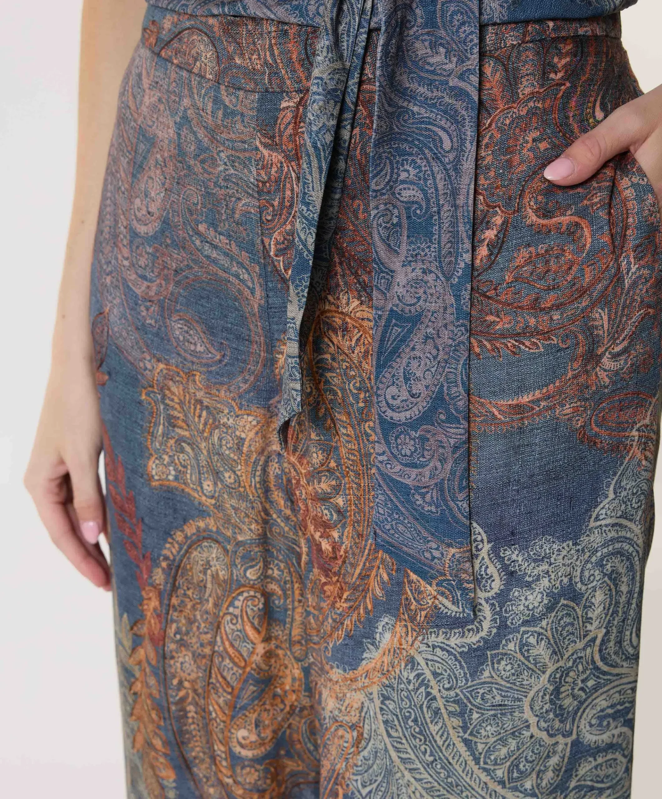dames broek blauw