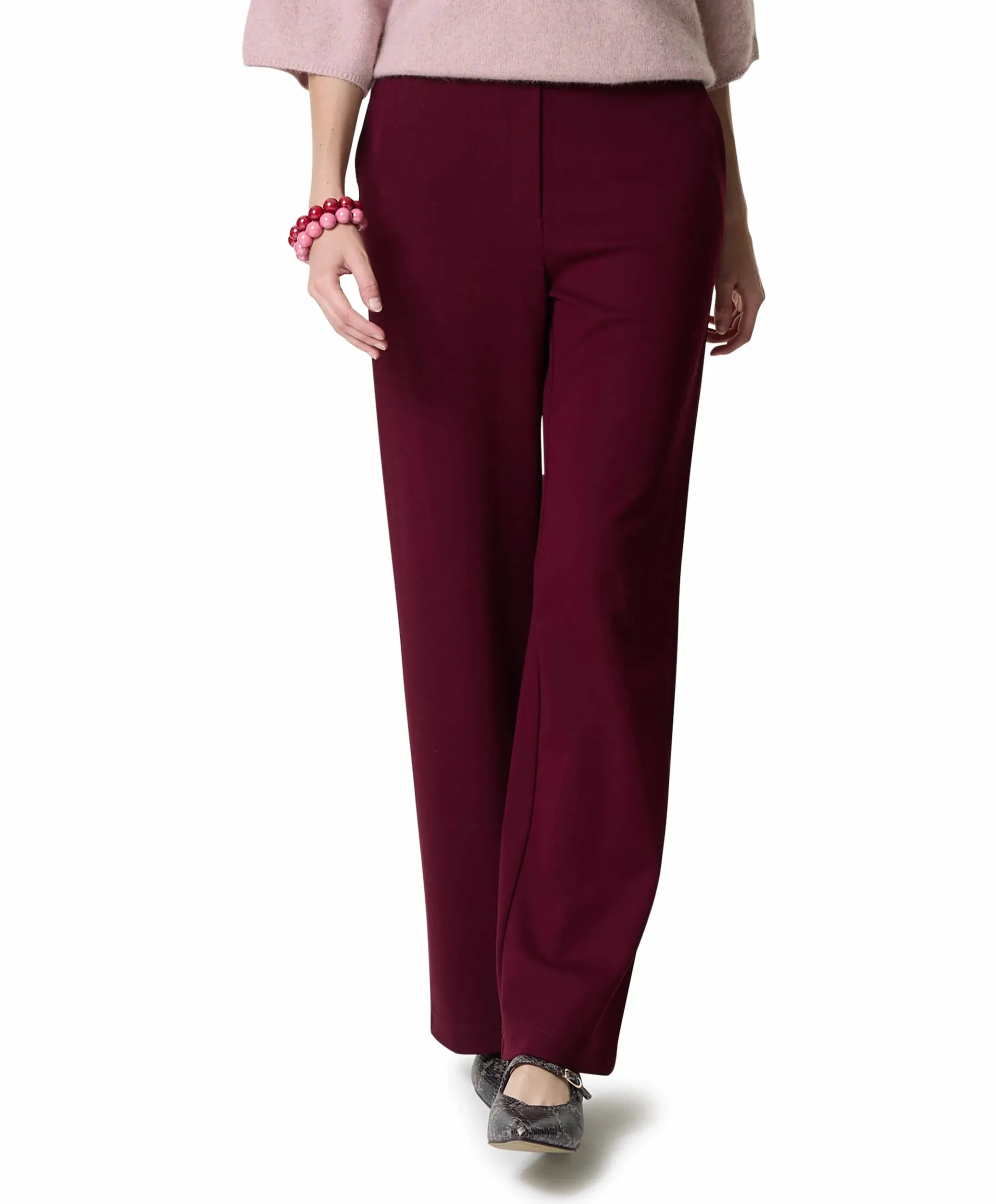 dames broek bordeaux