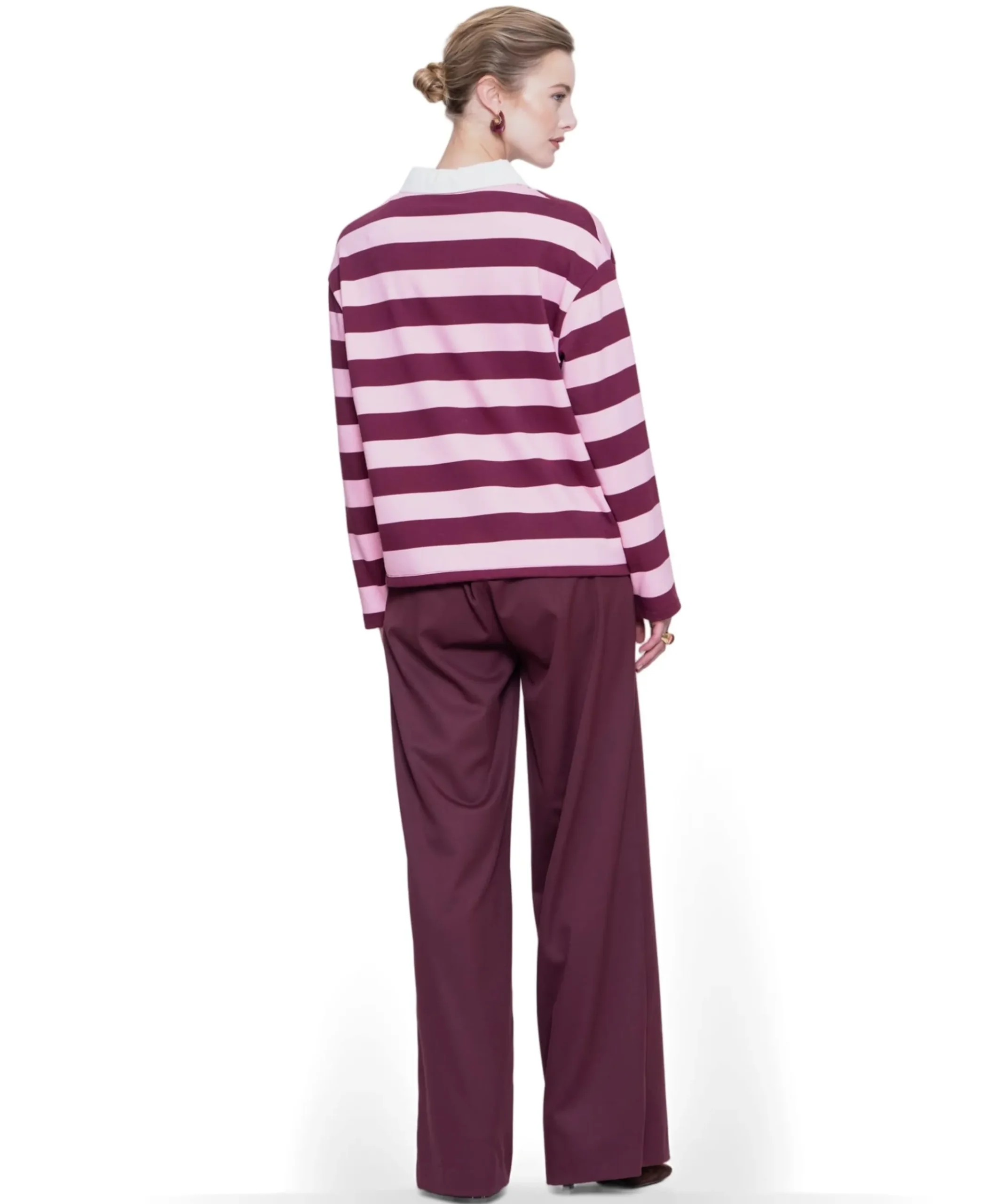 Dames broek bordeaux