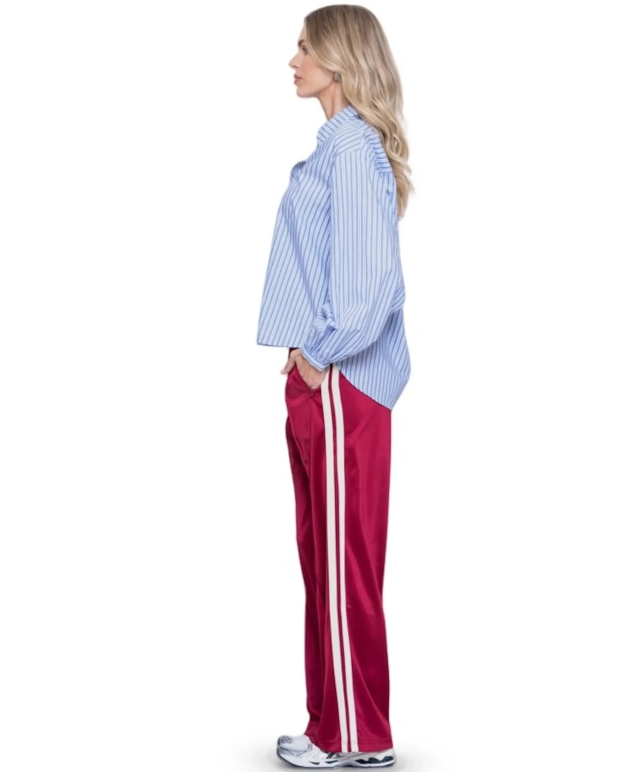 Dames broek bordeaux