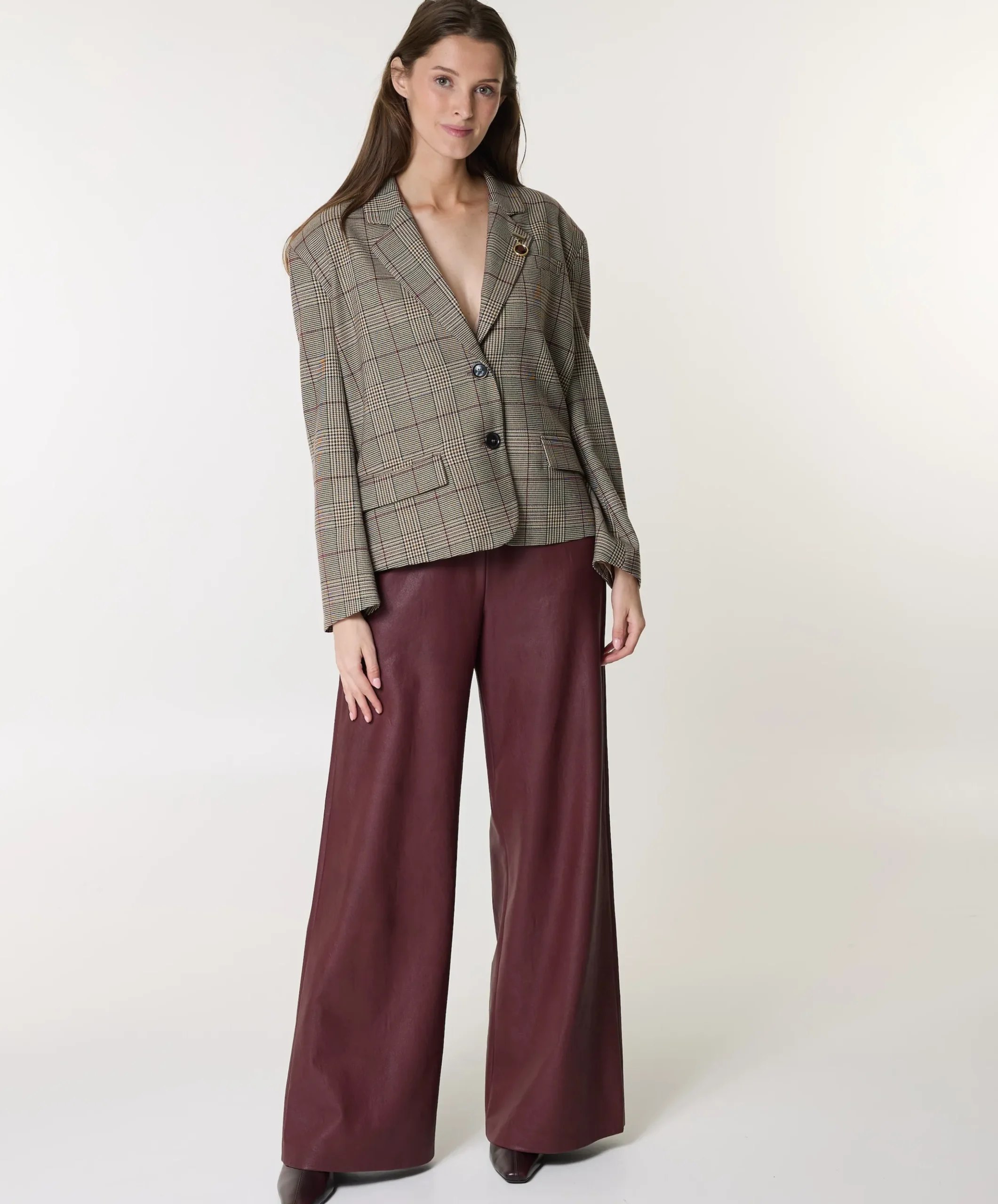 dames broek bordeaux