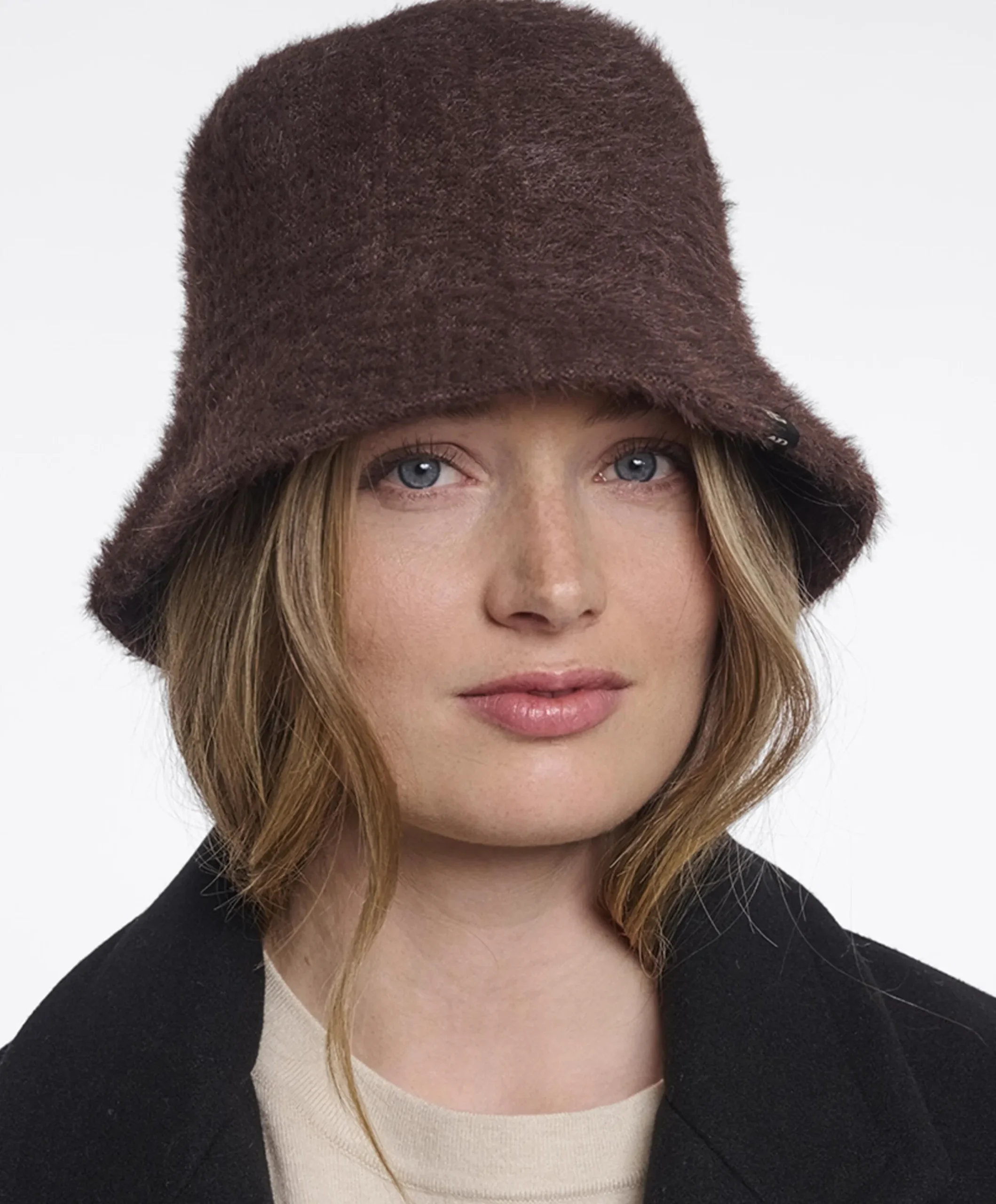 Dames bucket hat bruin