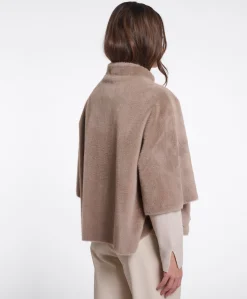 Dames cape beige