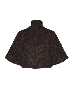 Dames cape bruin
