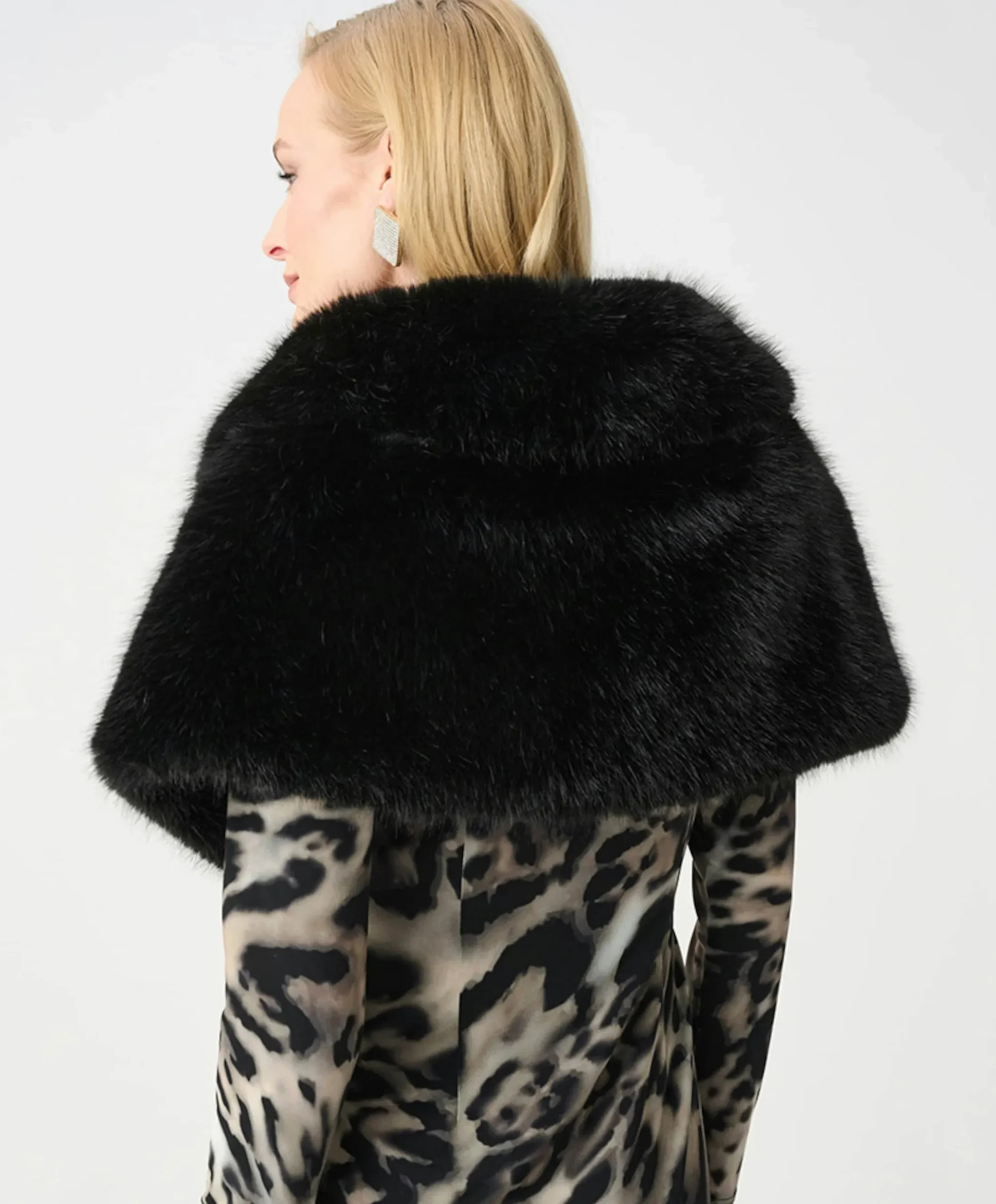 Dames cape zwart