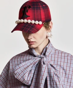 Dames cap rood