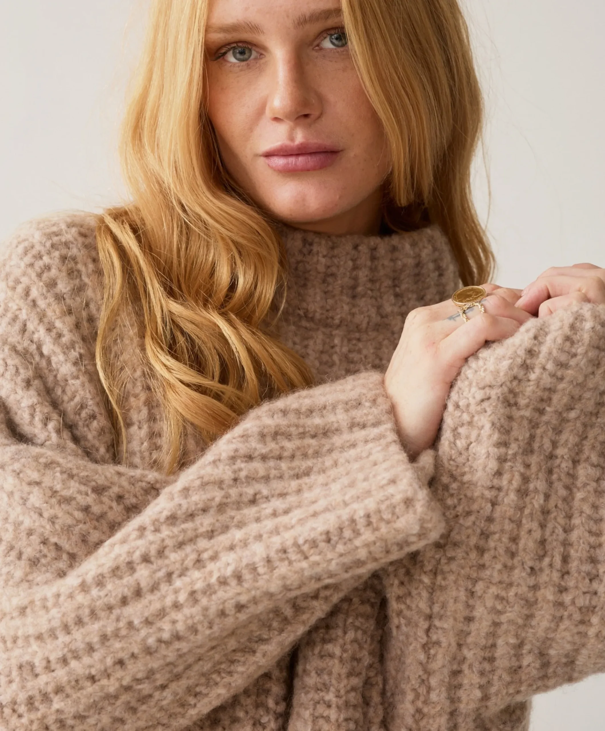 Dames coltrui beige